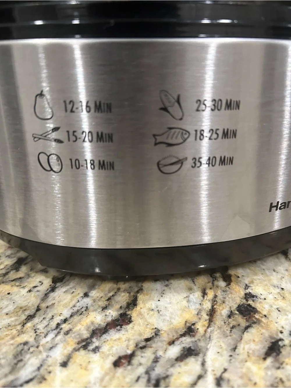 HAMILTON BEACH 5.5 Qt Digital Food Steamer 2 Tier Type VS02 Model 37537 WORKS